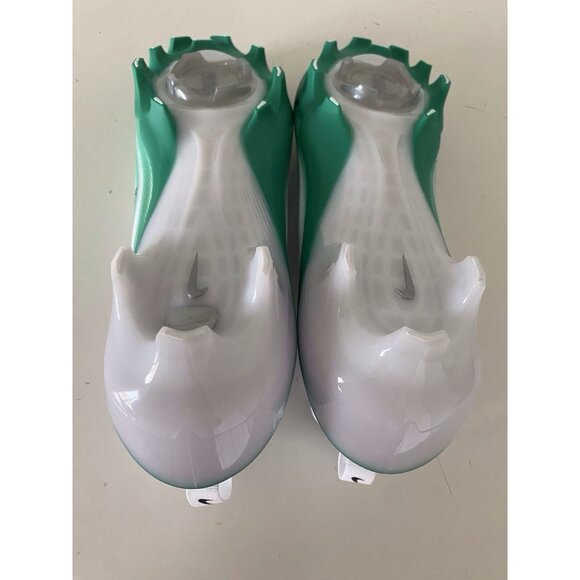 Men’s Sz 8.5 Nike Vapor Pro 1 Football Cleats HM8850-100 White Green - Picture 9 of 12